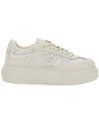 Fendi - 'Match' Sneakers With Mesh Inserts And Embossed Logo On The Back - Lyst