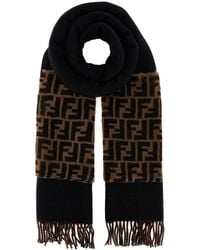 Fendi - Wool Blend Scarf - Lyst