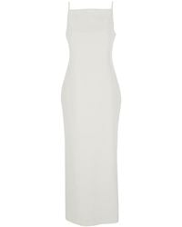 Givenchy - Long Dress With Square Neckline And Rear Single Slit - Lyst