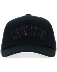Fendi - Midnight Canvas Baseball Cap - Lyst