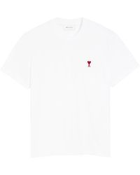 Ami Paris - Monogram Organic Cotton T-Shirt - Lyst