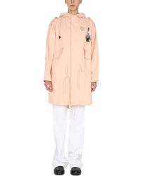 Raf Simons - Photograph-Print Hooded Coat - Lyst