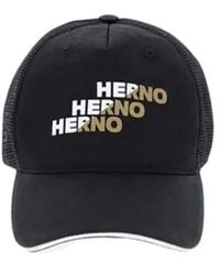 Herno - Logo Baseball Mesh Cap - Lyst