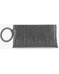 Tom Ford - Aura Leather Clutch Bag With Snake Motif - Lyst