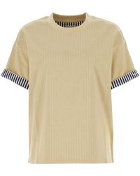 Bottega Veneta - Cream Cotton T-Shirt - Lyst