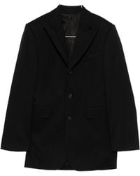 Celine - Wool Single-Breasted Blazer Jacket - Lyst