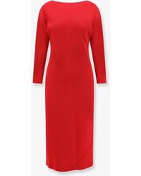 Alberta Ferretti - Cady Stretch Enver Satin Dress - Lyst