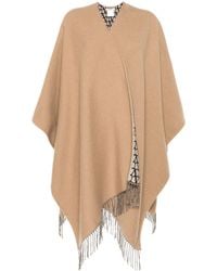 Valentino - Fringed Double Poncho - Lyst