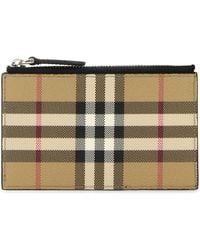 Burberry - Printed Canvas Card Holder - Lyst
