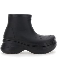 Balenciaga - 'Crocs' Ankle Boots With Embossed Logo On The Front - Lyst