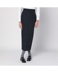Thom Browne - Pinstriped Pencil Skirt - Lyst