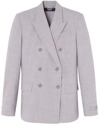 Versace - Double-Breasted Tailored Blazer - Lyst