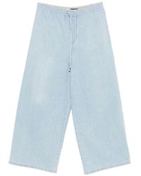 Loewe - Cotton Drawstring Trousers - Lyst