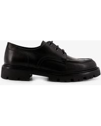 Celine - Derby Margaret Leather Lace-Up Shoes - Lyst