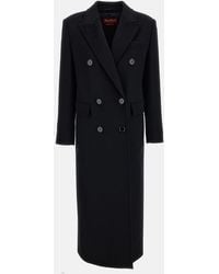 Max Mara - Long Double-Breasted Pure Wool Coat - Lyst