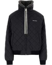 Miu Miu - Polyester Down Jacket - Lyst
