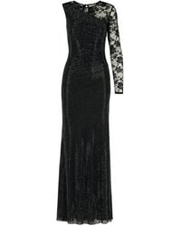Self-Portrait - Rhinestone' Polyester Dress - Lyst