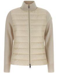 Moncler - Two-Material Cardigan - Lyst