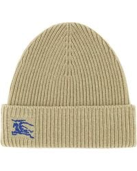 Burberry - Khaki Cashmere Beanie Hat - Lyst