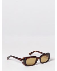 Miu Miu - Rectangular Frame Acetate Sunglasses With Contrast Logo - Lyst