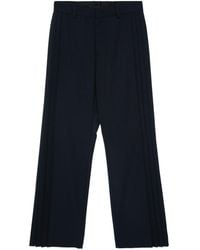 Fendi - Interlock Twill Pleated Trousers - Lyst
