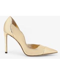 Jimmy Choo - Brigitte 100 Liquid Metal Leather Pumps - Lyst