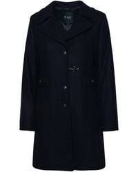 Fay - Virgin Wool Blend Coat - Lyst