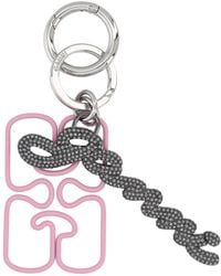 Ganni - Keychain With Logo - Lyst