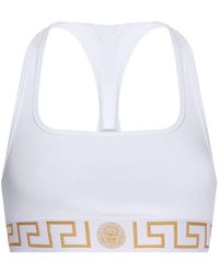 Versace - Greek Border Scoop Bralette Clothing - Lyst