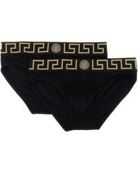 Versace - 2-Pack Briefs With 'Greca' Pattern - Lyst
