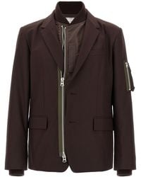 Sacai - Bomber Insert Blazer - Lyst