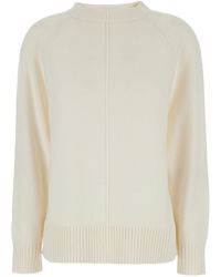 Max Mara - 'Toldim' Crewneck Sweater With Middle Stitch Detail - Lyst