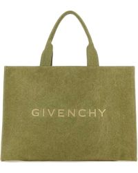 Givenchy - Khaki Canvas Shopping Bag - Lyst