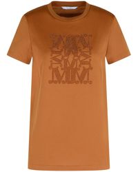 【SALE】MAX MARA Giovane strass Tシャツ Max Mara Giovane Tshirt Strass in Black | Lyst