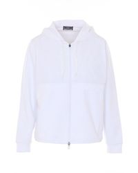 Herno - Nylon Maestro And Double Face Interlock Zipped Hoodie - Lyst