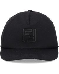 Fendi - Wool And Cashmere Baseball Hat - Lyst