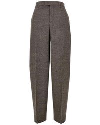 Ami Paris - Houndstooth Balloon Cut Pants - Lyst