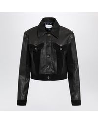 Versace - Slim Leather Blouson - Lyst