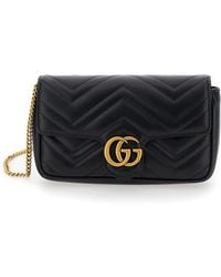 Gucci - 'Gg Marmont 2.0' Mini Crossbody Bag With Double G - Lyst