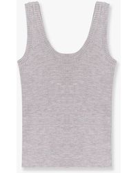 Brunello Cucinelli - Cashmere And Wool Tank Top With Monili Detail - Lyst