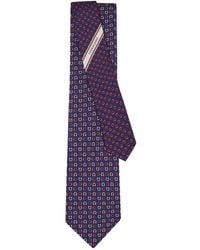 Ferragamo - Gancini Print Silk Tie - Lyst
