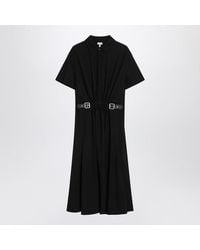 Loewe - Stretch Viscose Belted Dress - Lyst