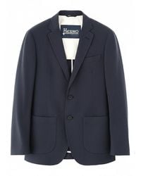 Herno - Single-Breasted Linen Jacket - Lyst