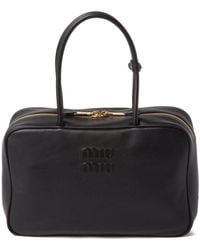 Miu Miu - Beau Large Leather Handbag - Lyst