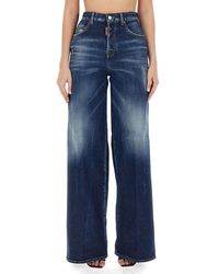 DSquared² - Wide Leg Jeans Size 40 - Lyst