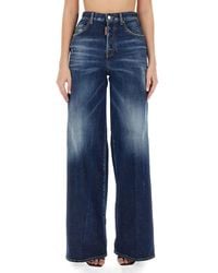 DSquared² - Wide Leg Jeans Size 40 - Lyst