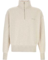 Prada - Melange Sand Cotton Sweatshirt - Lyst