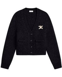 Celine - Silk And Cashmere Cardigan - Lyst