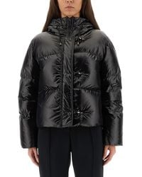 Fay - Hooded Puffer Jacket With Toggle Closures - Lyst