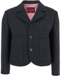 Gucci - Single-Breasted Jacket With Notched Revers - Lyst